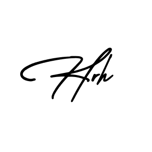 Make a beautiful signature design for name Hrh. With this signature (AmerikaSignatureDemo-Regular) style, you can create a handwritten signature for free. Hrh signature style 3 images and pictures png