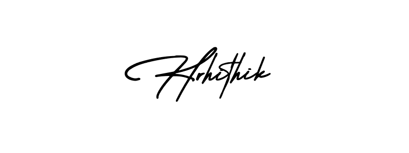 Make a beautiful signature design for name Hrhithik. With this signature (AmerikaSignatureDemo-Regular) style, you can create a handwritten signature for free. Hrhithik signature style 3 images and pictures png