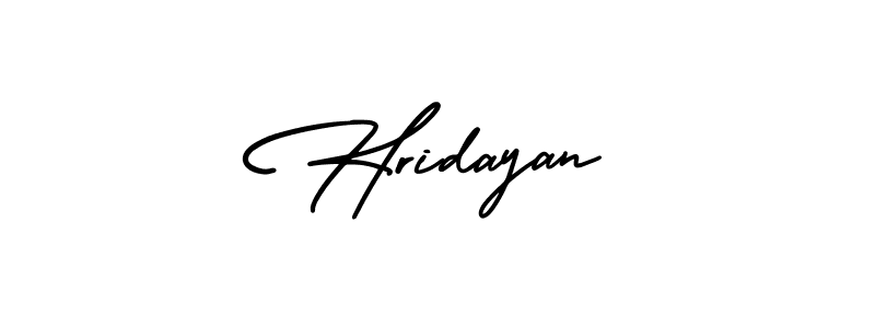 The best way (AmerikaSignatureDemo-Regular) to make a short signature is to pick only two or three words in your name. The name Hridayan include a total of six letters. For converting this name. Hridayan signature style 3 images and pictures png