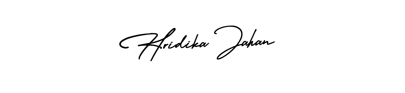 Hridika Jahan stylish signature style. Best Handwritten Sign (AmerikaSignatureDemo-Regular) for my name. Handwritten Signature Collection Ideas for my name Hridika Jahan. Hridika Jahan signature style 3 images and pictures png