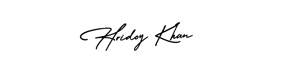 Design your own signature with our free online signature maker. With this signature software, you can create a handwritten (AmerikaSignatureDemo-Regular) signature for name Hridoy Khan. Hridoy Khan signature style 3 images and pictures png