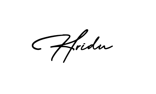 Create a beautiful signature design for name Hridu. With this signature (AmerikaSignatureDemo-Regular) fonts, you can make a handwritten signature for free. Hridu signature style 3 images and pictures png