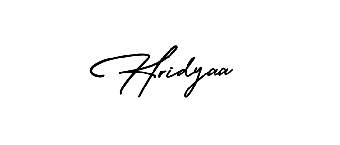 How to make Hridyaa signature? AmerikaSignatureDemo-Regular is a professional autograph style. Create handwritten signature for Hridyaa name. Hridyaa signature style 3 images and pictures png