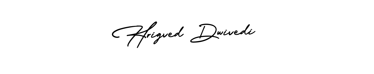 Design your own signature with our free online signature maker. With this signature software, you can create a handwritten (AmerikaSignatureDemo-Regular) signature for name Hrigved Dwivedi. Hrigved Dwivedi signature style 3 images and pictures png