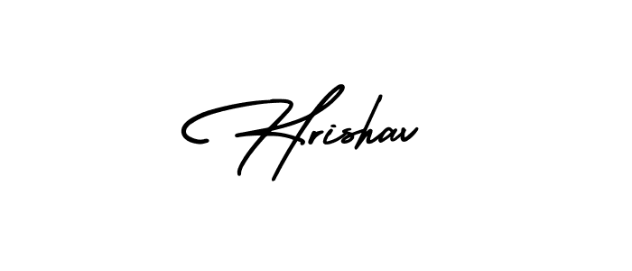 Use a signature maker to create a handwritten signature online. With this signature software, you can design (AmerikaSignatureDemo-Regular) your own signature for name Hrishav. Hrishav signature style 3 images and pictures png