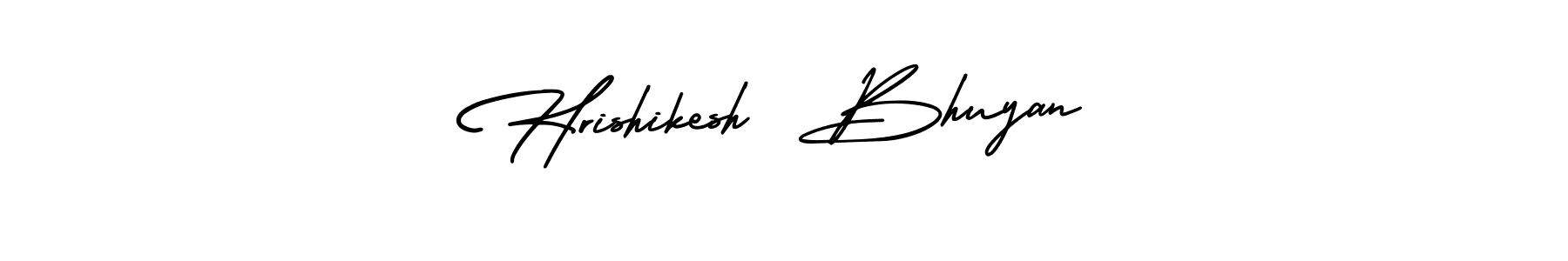 How to make Hrishikesh  Bhuyan signature? AmerikaSignatureDemo-Regular is a professional autograph style. Create handwritten signature for Hrishikesh  Bhuyan name. Hrishikesh  Bhuyan signature style 3 images and pictures png