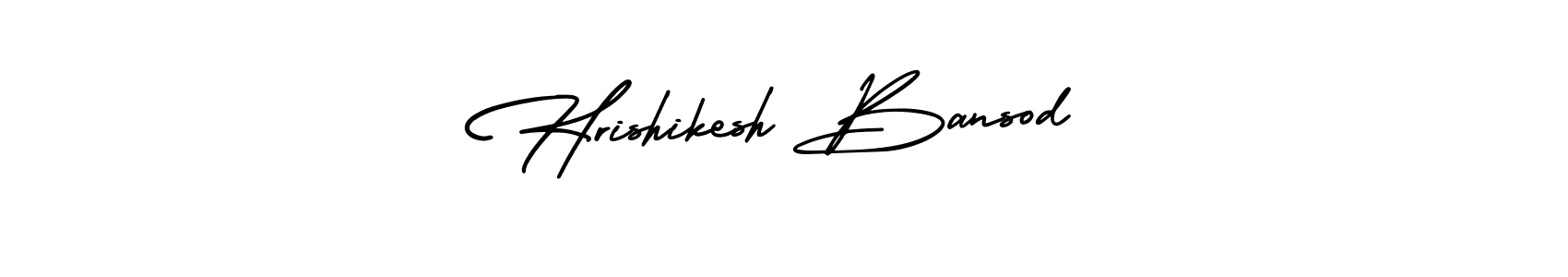 Make a short Hrishikesh Bansod signature style. Manage your documents anywhere anytime using AmerikaSignatureDemo-Regular. Create and add eSignatures, submit forms, share and send files easily. Hrishikesh Bansod signature style 3 images and pictures png