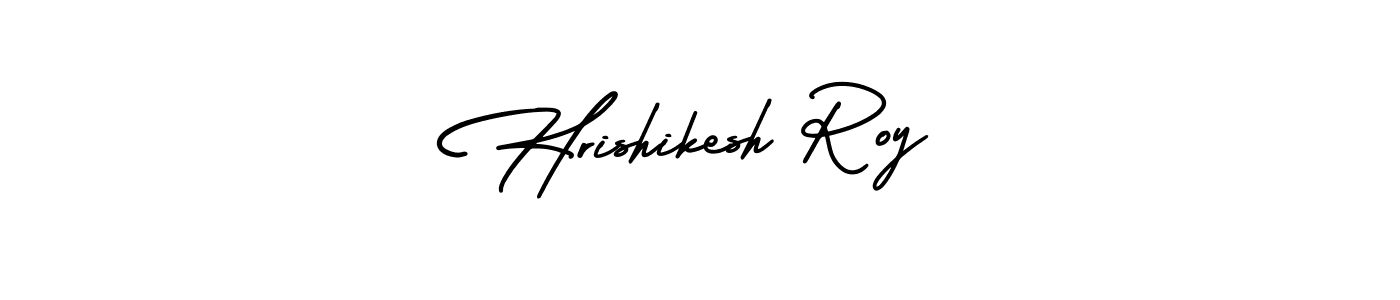 How to make Hrishikesh Roy name signature. Use AmerikaSignatureDemo-Regular style for creating short signs online. This is the latest handwritten sign. Hrishikesh Roy signature style 3 images and pictures png