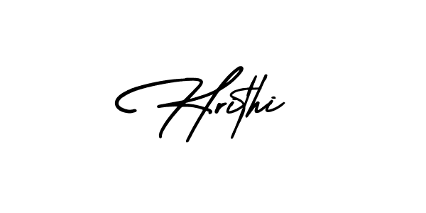 Hrithi stylish signature style. Best Handwritten Sign (AmerikaSignatureDemo-Regular) for my name. Handwritten Signature Collection Ideas for my name Hrithi. Hrithi signature style 3 images and pictures png