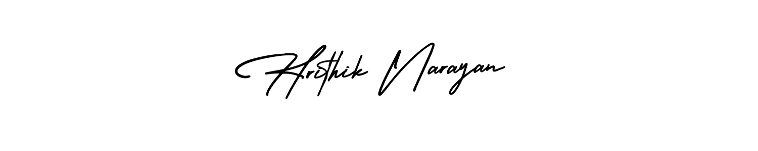 Also we have Hrithik Narayan name is the best signature style. Create professional handwritten signature collection using AmerikaSignatureDemo-Regular autograph style. Hrithik Narayan signature style 3 images and pictures png