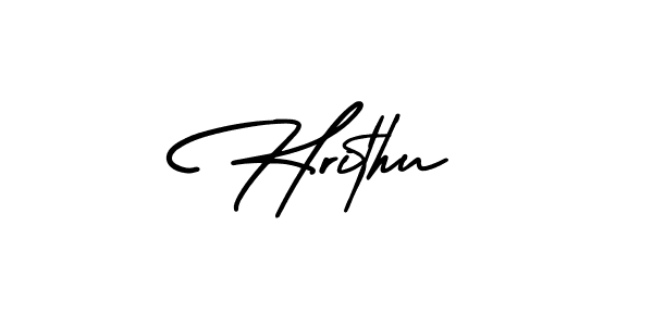 How to make Hrithu signature? AmerikaSignatureDemo-Regular is a professional autograph style. Create handwritten signature for Hrithu name. Hrithu signature style 3 images and pictures png