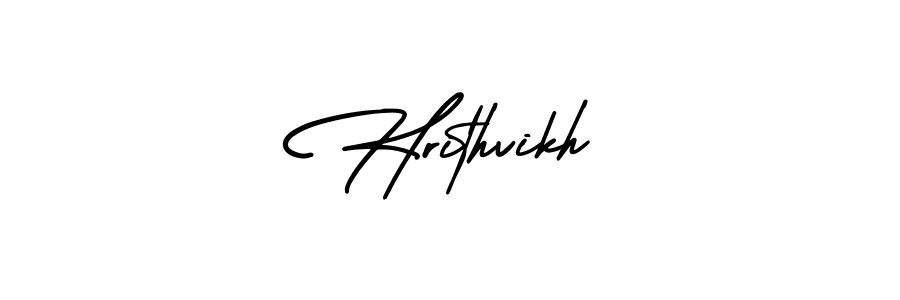 Use a signature maker to create a handwritten signature online. With this signature software, you can design (AmerikaSignatureDemo-Regular) your own signature for name Hrithvikh. Hrithvikh signature style 3 images and pictures png