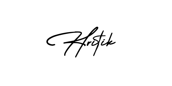 It looks lik you need a new signature style for name Hritik. Design unique handwritten (AmerikaSignatureDemo-Regular) signature with our free signature maker in just a few clicks. Hritik signature style 3 images and pictures png