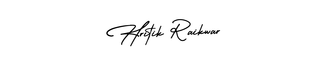 Use a signature maker to create a handwritten signature online. With this signature software, you can design (AmerikaSignatureDemo-Regular) your own signature for name Hritik Raikwar. Hritik Raikwar signature style 3 images and pictures png