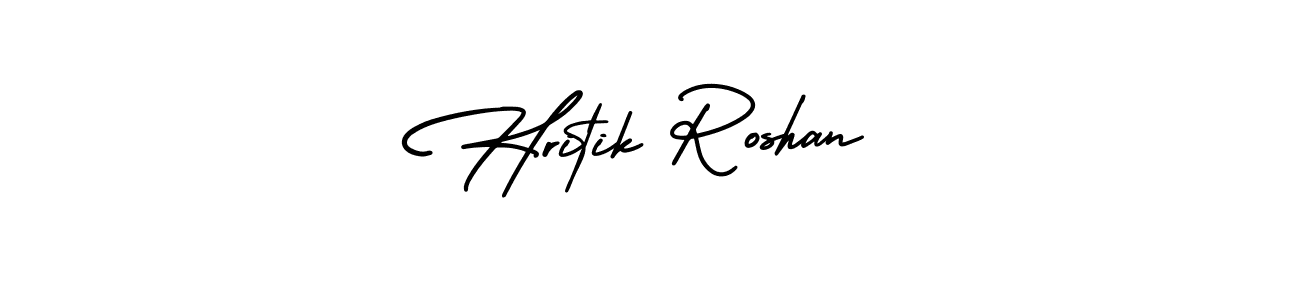 Make a beautiful signature design for name Hritik Roshan. With this signature (AmerikaSignatureDemo-Regular) style, you can create a handwritten signature for free. Hritik Roshan signature style 3 images and pictures png