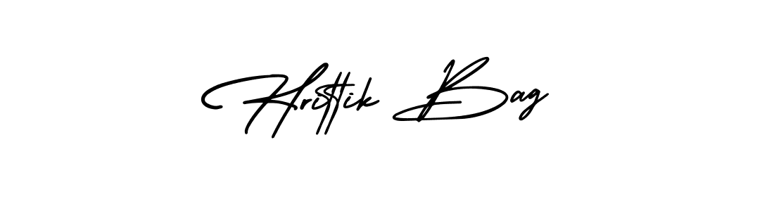 How to Draw Hrittik Bag signature style? AmerikaSignatureDemo-Regular is a latest design signature styles for name Hrittik Bag. Hrittik Bag signature style 3 images and pictures png