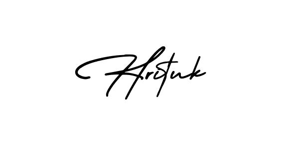 Design your own signature with our free online signature maker. With this signature software, you can create a handwritten (AmerikaSignatureDemo-Regular) signature for name Hrituk. Hrituk signature style 3 images and pictures png