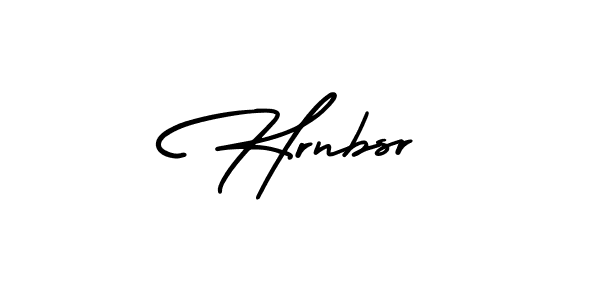Hrnbsr stylish signature style. Best Handwritten Sign (AmerikaSignatureDemo-Regular) for my name. Handwritten Signature Collection Ideas for my name Hrnbsr. Hrnbsr signature style 3 images and pictures png