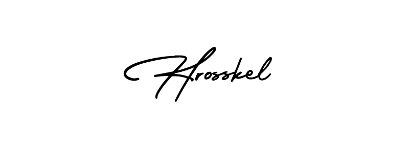Also we have Hrosskel name is the best signature style. Create professional handwritten signature collection using AmerikaSignatureDemo-Regular autograph style. Hrosskel signature style 3 images and pictures png
