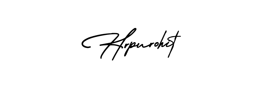 How to make Hrpurohit signature? AmerikaSignatureDemo-Regular is a professional autograph style. Create handwritten signature for Hrpurohit name. Hrpurohit signature style 3 images and pictures png