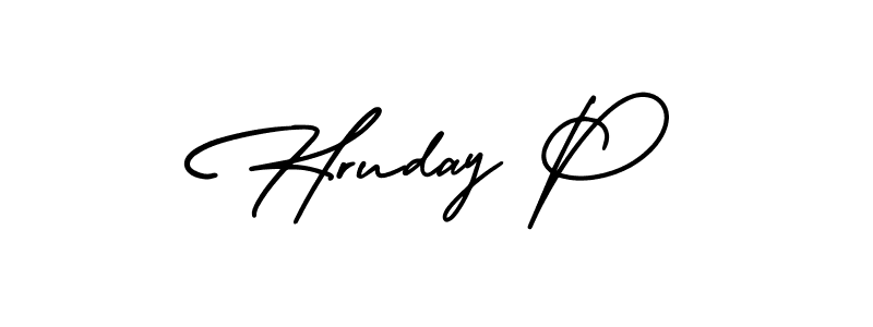 Make a short Hruday P signature style. Manage your documents anywhere anytime using AmerikaSignatureDemo-Regular. Create and add eSignatures, submit forms, share and send files easily. Hruday P signature style 3 images and pictures png