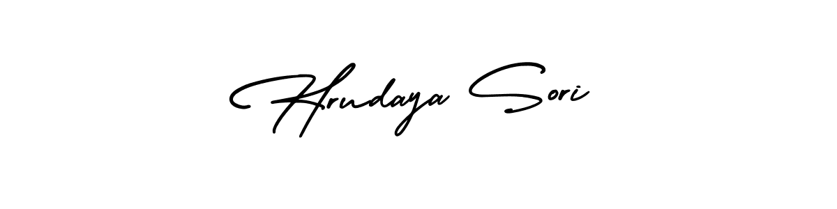 Make a beautiful signature design for name Hrudaya Sori. Use this online signature maker to create a handwritten signature for free. Hrudaya Sori signature style 3 images and pictures png