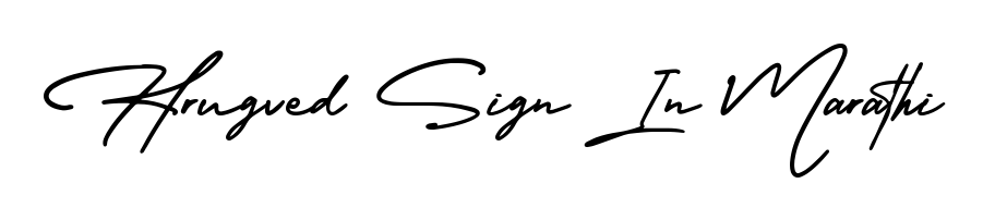 Also You can easily find your signature by using the search form. We will create Hrugved Sign In Marathi name handwritten signature images for you free of cost using AmerikaSignatureDemo-Regular sign style. Hrugved Sign In Marathi signature style 3 images and pictures png