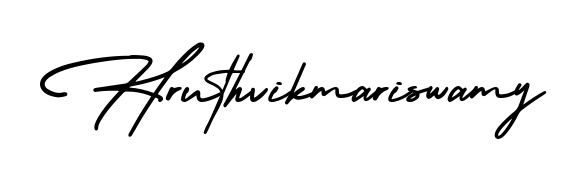 Looking for an artistic signature for Hruthvikmariswamy? The AmerikaSignatureDemo-Regular calligraphy style gives a sophisticated flow suitable for business cards and emails. Hruthvikmariswamy signature style 3 images and pictures png