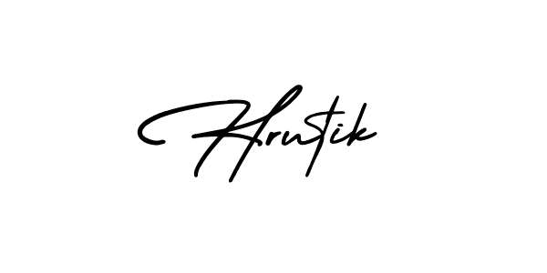It looks lik you need a new signature style for name Hrutik. Design unique handwritten (AmerikaSignatureDemo-Regular) signature with our free signature maker in just a few clicks. Hrutik signature style 3 images and pictures png