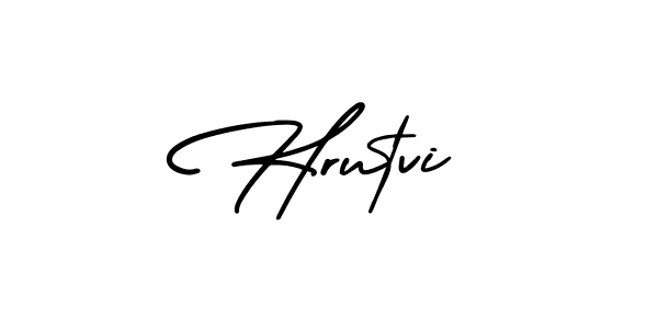 Create a beautiful signature design for name Hrutvi. With this signature (AmerikaSignatureDemo-Regular) fonts, you can make a handwritten signature for free. Hrutvi signature style 3 images and pictures png