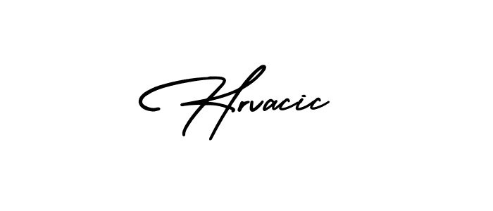 It looks lik you need a new signature style for name Hrvacic. Design unique handwritten (AmerikaSignatureDemo-Regular) signature with our free signature maker in just a few clicks. Hrvacic signature style 3 images and pictures png