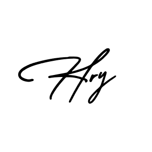 How to make Hry signature? AmerikaSignatureDemo-Regular is a professional autograph style. Create handwritten signature for Hry name. Hry signature style 3 images and pictures png