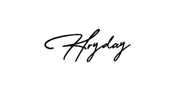 Design your own signature with our free online signature maker. With this signature software, you can create a handwritten (AmerikaSignatureDemo-Regular) signature for name Hryday. Hryday signature style 3 images and pictures png