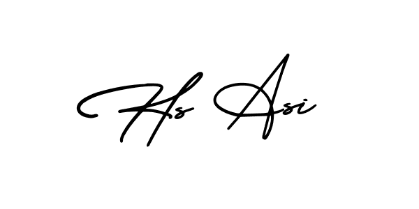 This is the best signature style for the Hs Asi name. Also you like these signature font (AmerikaSignatureDemo-Regular). Mix name signature. Hs Asi signature style 3 images and pictures png