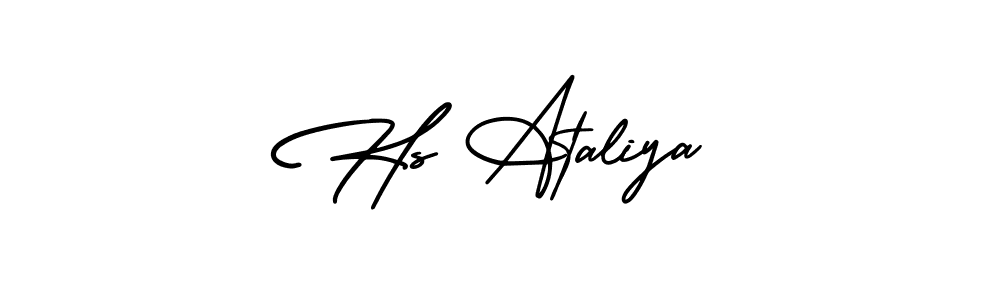 Make a beautiful signature design for name Hs Ataliya. With this signature (AmerikaSignatureDemo-Regular) style, you can create a handwritten signature for free. Hs Ataliya signature style 3 images and pictures png
