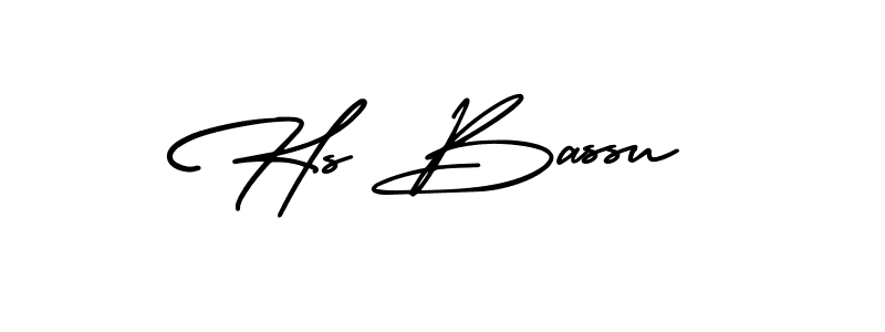 if you are searching for the best signature style for your name Hs Bassu. so please give up your signature search. here we have designed multiple signature styles  using AmerikaSignatureDemo-Regular. Hs Bassu signature style 3 images and pictures png