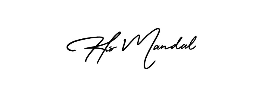 Use a signature maker to create a handwritten signature online. With this signature software, you can design (AmerikaSignatureDemo-Regular) your own signature for name Hs Mandal. Hs Mandal signature style 3 images and pictures png