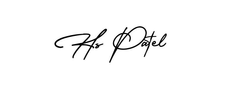 Best and Professional Signature Style for Hs Patel. AmerikaSignatureDemo-Regular Best Signature Style Collection. Hs Patel signature style 3 images and pictures png