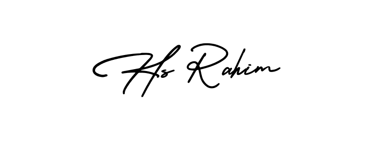 AmerikaSignatureDemo-Regular is a professional signature style that is perfect for those who want to add a touch of class to their signature. It is also a great choice for those who want to make their signature more unique. Get Hs Rahim name to fancy signature for free. Hs Rahim signature style 3 images and pictures png