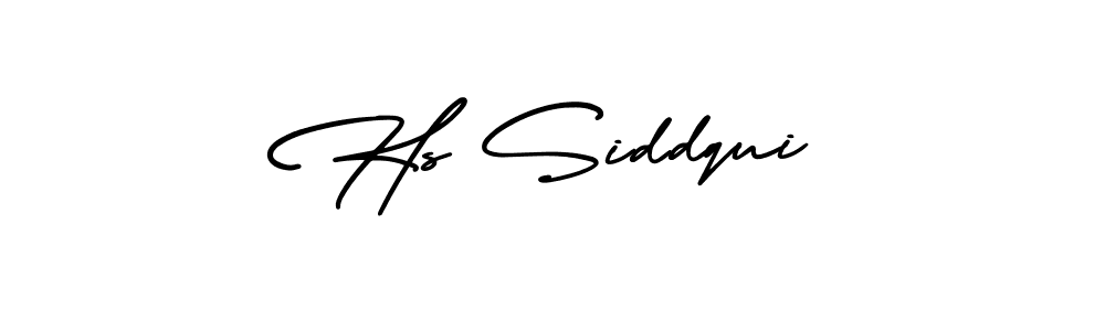 This is the best signature style for the Hs Siddqui name. Also you like these signature font (AmerikaSignatureDemo-Regular). Mix name signature. Hs Siddqui signature style 3 images and pictures png