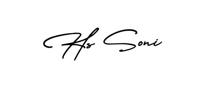 AmerikaSignatureDemo-Regular is a professional signature style that is perfect for those who want to add a touch of class to their signature. It is also a great choice for those who want to make their signature more unique. Get Hs Soni name to fancy signature for free. Hs Soni signature style 3 images and pictures png