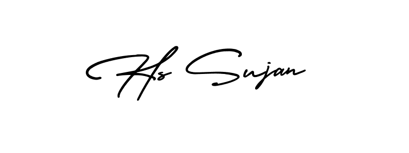 Make a beautiful signature design for name Hs Sujan. Use this online signature maker to create a handwritten signature for free. Hs Sujan signature style 3 images and pictures png