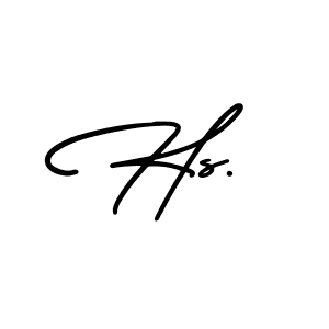 You should practise on your own different ways (AmerikaSignatureDemo-Regular) to write your name (Hs.) in signature. don't let someone else do it for you. Hs. signature style 3 images and pictures png