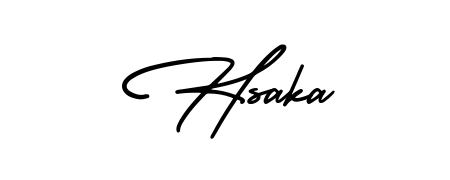 Once you've used our free online signature maker to create your best signature AmerikaSignatureDemo-Regular style, it's time to enjoy signing your documents with Hsaka name. Hsaka signature style 3 images and pictures png