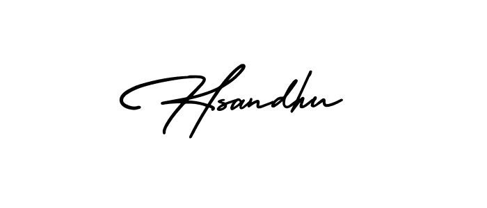 It looks lik you need a new signature style for name Hsandhu. Design unique handwritten (AmerikaSignatureDemo-Regular) signature with our free signature maker in just a few clicks. Hsandhu signature style 3 images and pictures png