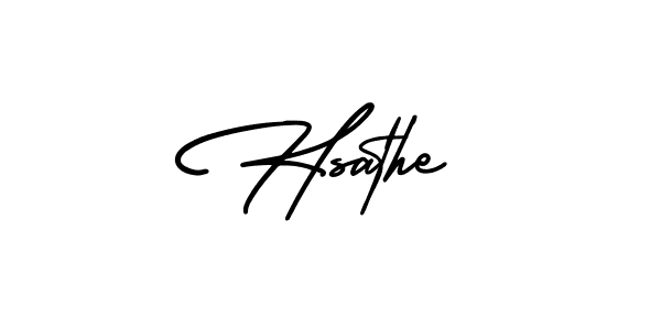 Similarly AmerikaSignatureDemo-Regular is the best handwritten signature design. Signature creator online .You can use it as an online autograph creator for name Hsathe. Hsathe signature style 3 images and pictures png