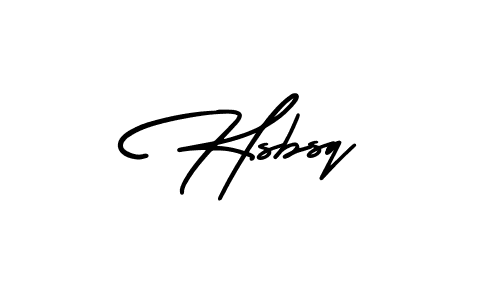Design your own signature with our free online signature maker. With this signature software, you can create a handwritten (AmerikaSignatureDemo-Regular) signature for name Hsbsq. Hsbsq signature style 3 images and pictures png