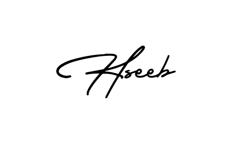 Create a beautiful signature design for name Hseeb. With this signature (AmerikaSignatureDemo-Regular) fonts, you can make a handwritten signature for free. Hseeb signature style 3 images and pictures png
