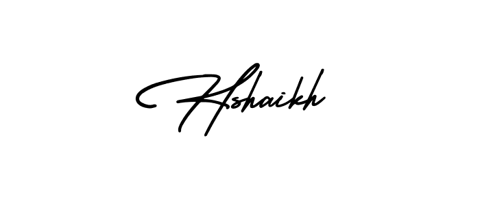 Also You can easily find your signature by using the search form. We will create Hshaikh name handwritten signature images for you free of cost using AmerikaSignatureDemo-Regular sign style. Hshaikh signature style 3 images and pictures png