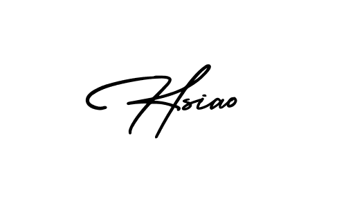 You should practise on your own different ways (AmerikaSignatureDemo-Regular) to write your name (Hsiao) in signature. don't let someone else do it for you. Hsiao signature style 3 images and pictures png